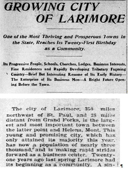 Growing City of Larimore 1 circa 1902